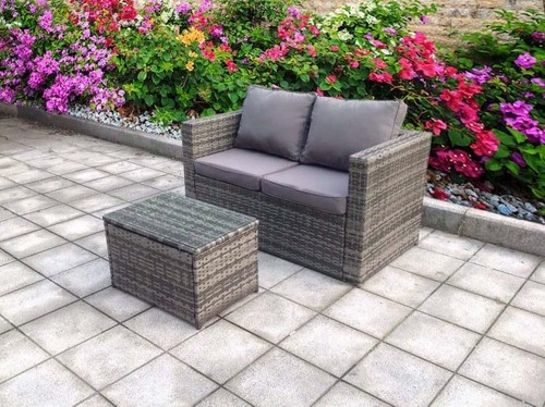 Twin two rattan garden wicker - rattan,