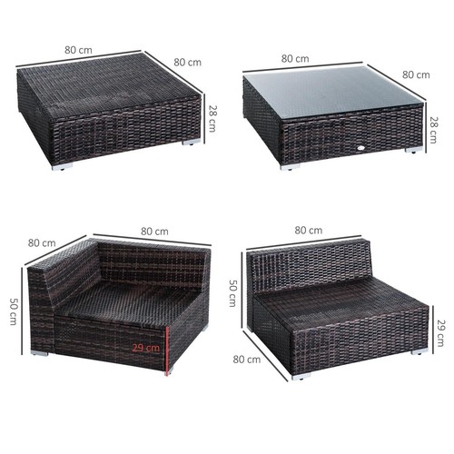 New 6pc rattan furniture - new,