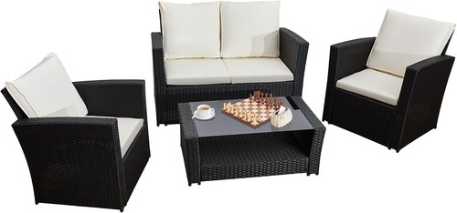 Piece rattan garden - 4-piece,