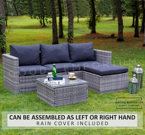 Rattan garden furniture corner - furniture,