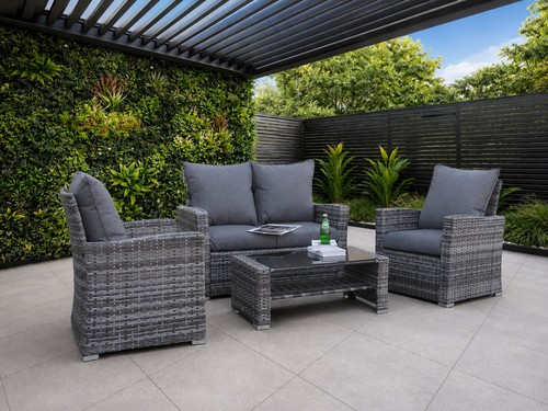 Rattan garden furniture - garden,