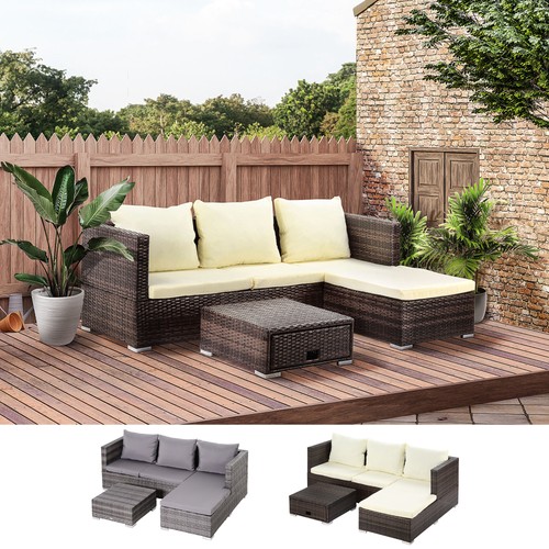Rattan garden furniture sofa - garden,