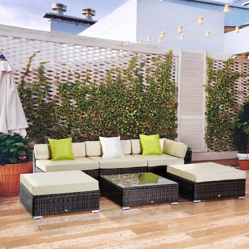 New 6pc rattan - 6pc, furniture