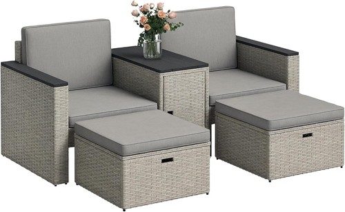 Piece rattan garden - 5,