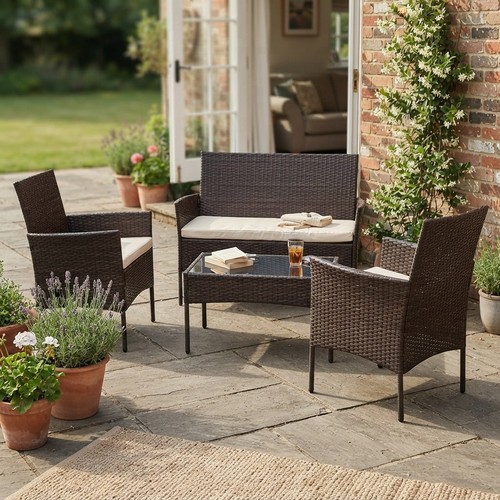 Garden furniture set - furniture, rattan