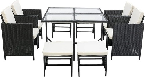 Rattan garden furniture set - rattan,
