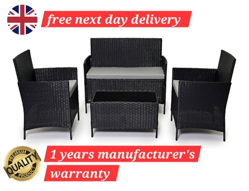 Rattan garden furniture set - rattan,