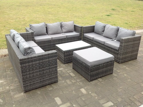 Rattan garden furniture set - rattan,