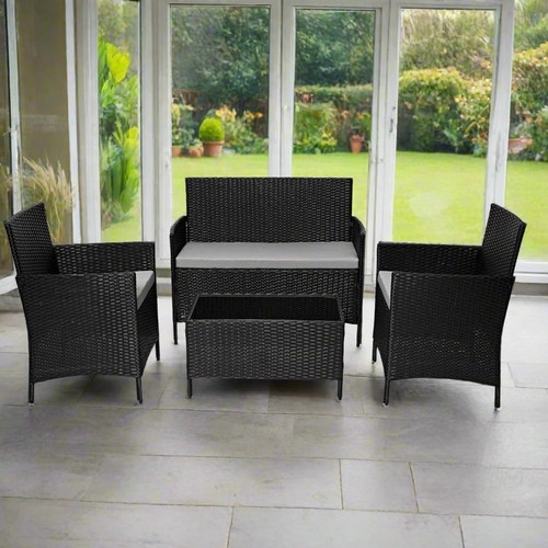 Evre black rattan garden - evre,